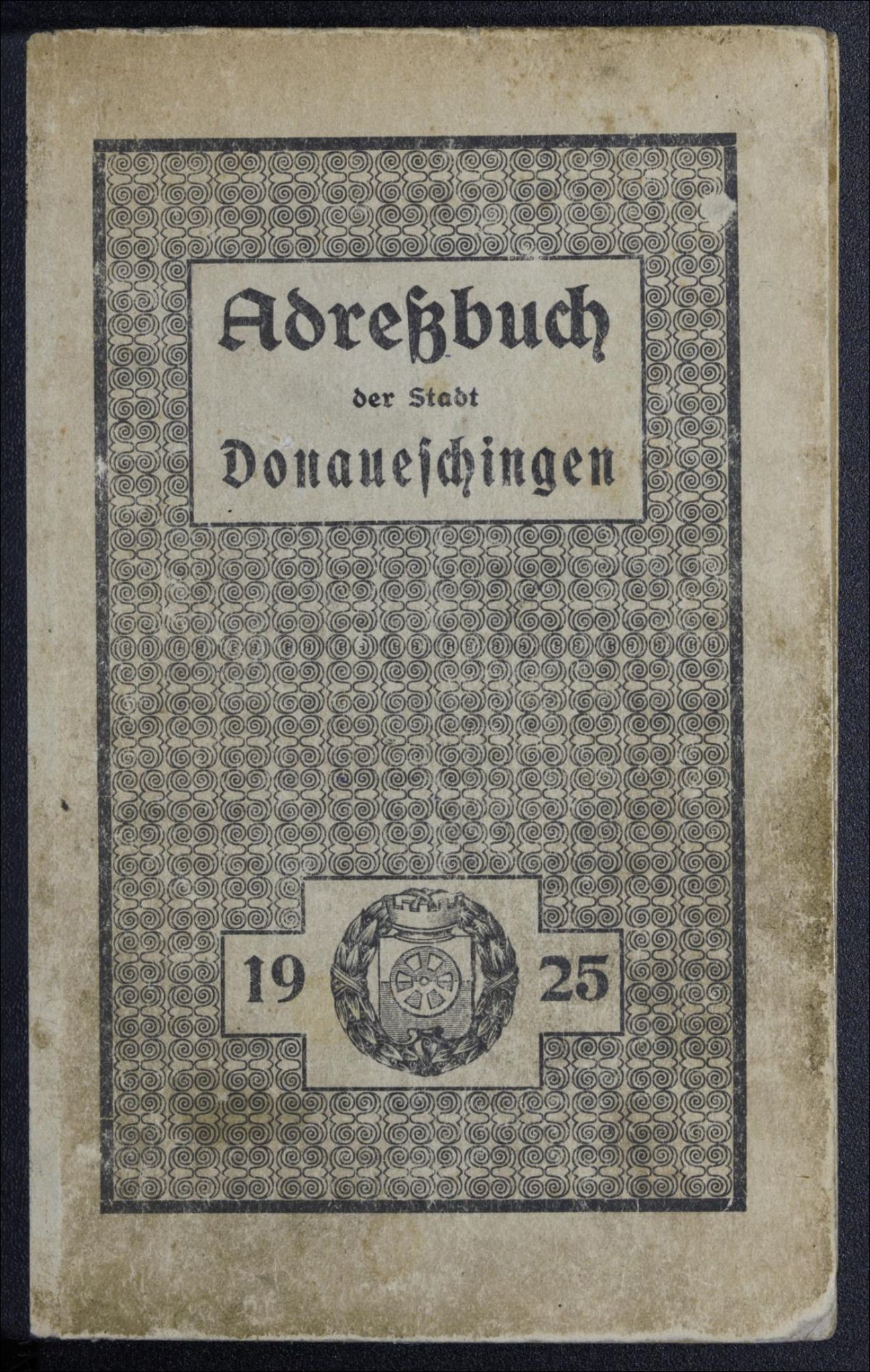 Adreßbuch der Stadt Donaueschingen 1925