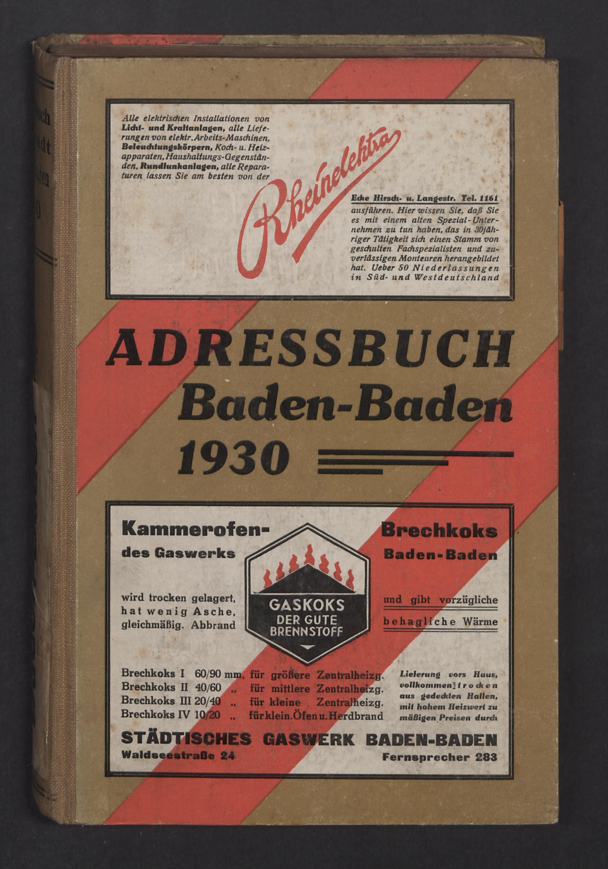 Adressbuch der Stadt Baden-Baden 1930